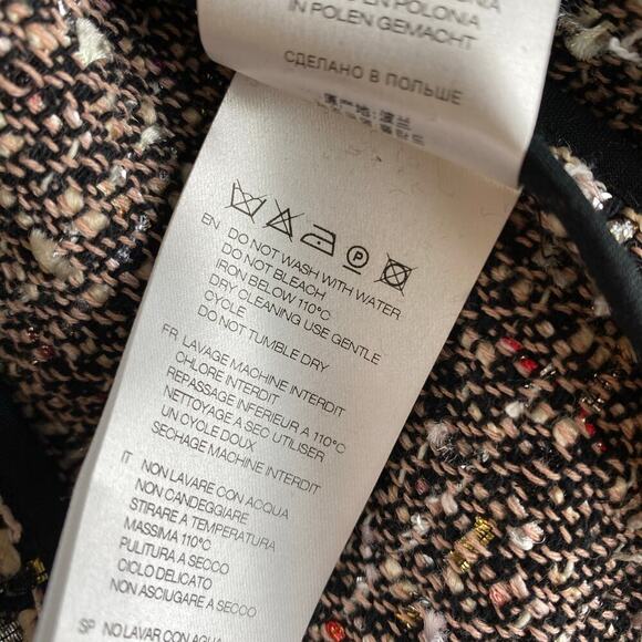 IRO Shavadispe Tweed Blazer Size 2 or 34 Black Multi Lady Jacket Maximalist Prep - Picture 12 of 13